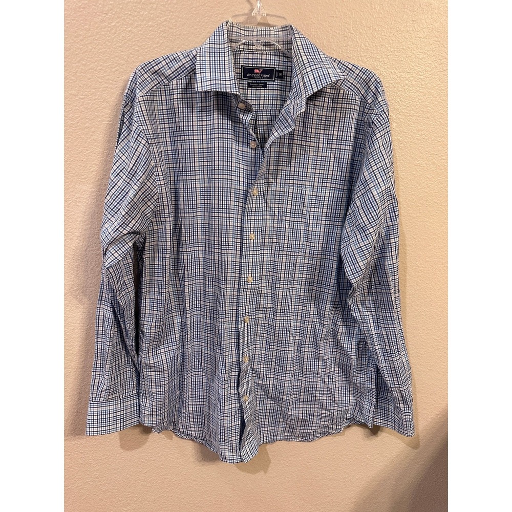 Vineyard Vines Cooper Shirt Mens Medium Plaid Button Down Long Sleeve